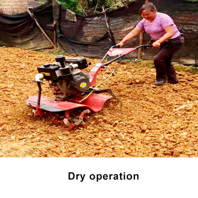 Makkelijke bediening Vierwielaandrijving Dieselmotor Mini Tiller 85 KG Cultivator voor de landbouw