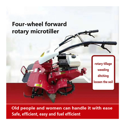 4WD Mini Power Tiller 7hp Kleine Rotary Weeding Cultivator voor nauwkeurige teelt