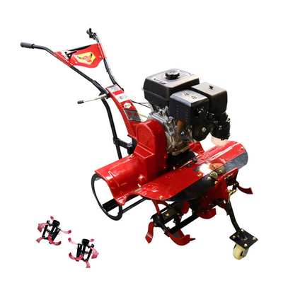 Krachtige 4 kW benzinemotor cultivator met nieuwste versnellingsbak en vier wielen