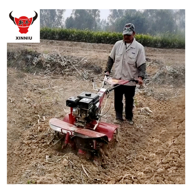 Hoge veiligheidsniveaus Handpush Short Model Mini Rotary Tiller voor landbouwgereedschappen