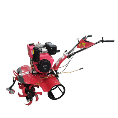 Multifunctionele vierwielaandrijving Mini Power Tiller van voor Rotary Tillage Operations