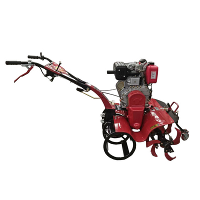 Multifunctionele vierwielaandrijving Mini Power Tiller van voor Rotary Tillage Operations