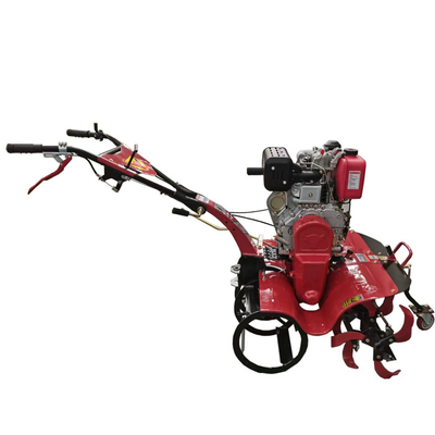 Multifunctionele vierwielaandrijving Mini Power Tiller van voor Rotary Tillage Operations