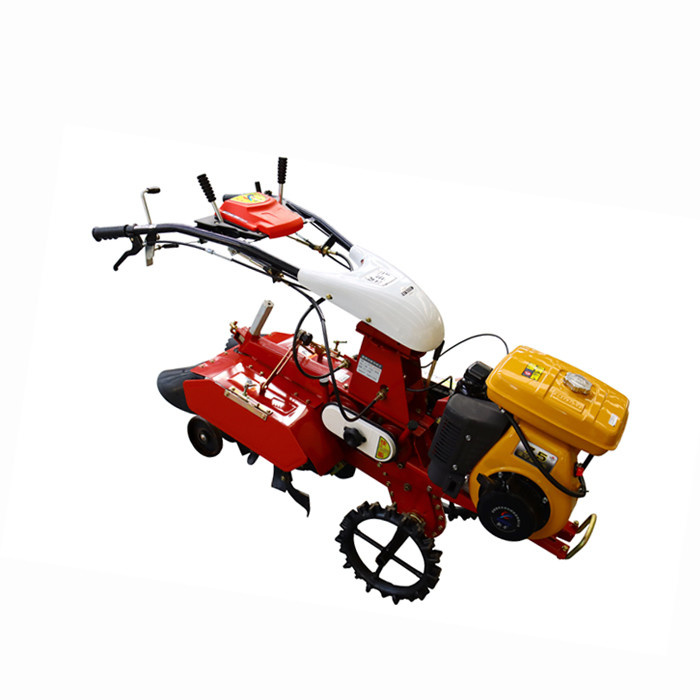 EY28 benzinemotor met vierwielaandrijving Mini Power Tiller Cultivator met chassisstructuur